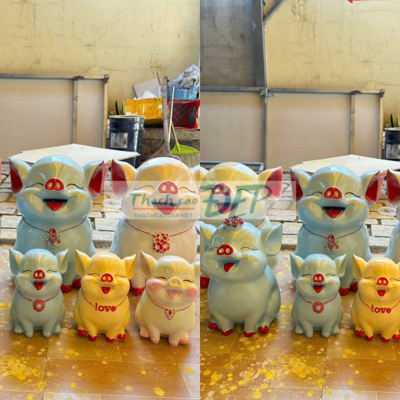 ống heo tiết kiệm tráng sứ cao cấp